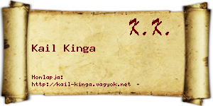 Kail Kinga névjegykártya